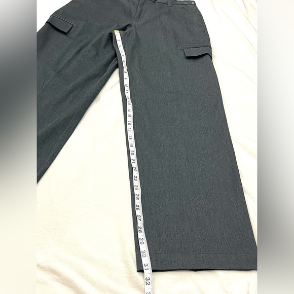 Express Charcoal Gray Trademark Relaxed Fit Wide Leg Dress Pants Men’s 34x32 - Picture 5 of 16